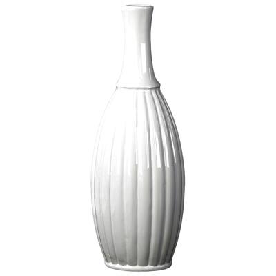 Gloss White Ceramic Large Flower Vase