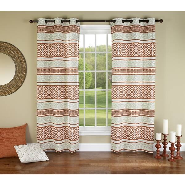 Shop M Style Batik 84 Inch Curtain Grommet Panel Pair Free