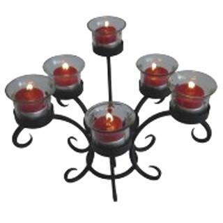 Charleston Wrought Iron Tabletop 6-candle Tea Candle Holder