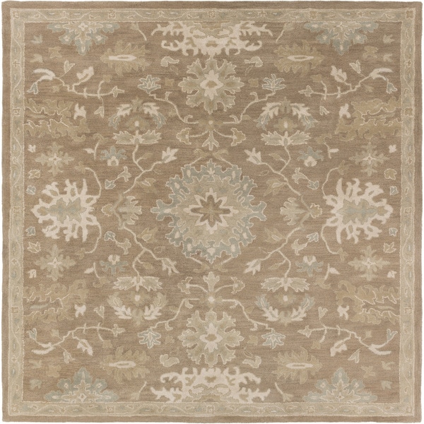 Hand-tufted Nolan Traditional Wool Area Rug - 9'9 Square