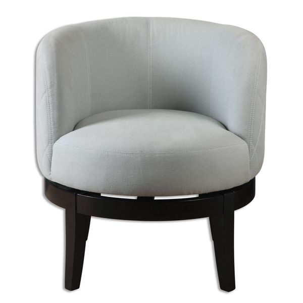 Shop Uttermost Aurick Grey Swivel Chair Free Shipping Today