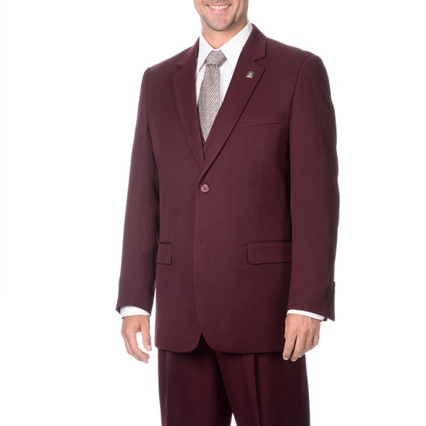 Stacy Adams Men's 3-piece 2-Button Vested Suit