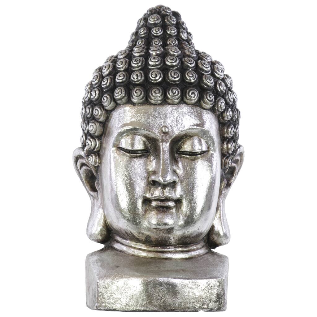 Silver Poly Stone Buddha