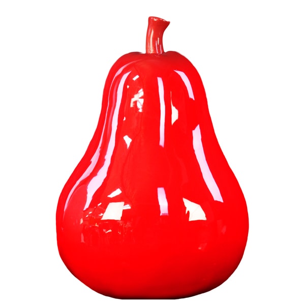 Red Ceramic Pear