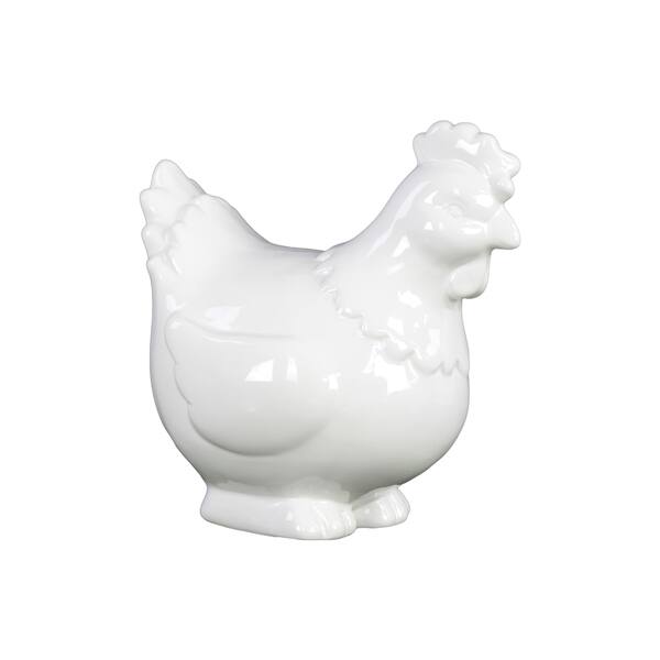 White Ceramic Hen - Bed Bath & Beyond - 9693957