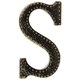 preview thumbnail 2 of 0, Black Metal Letter S Wall Decor