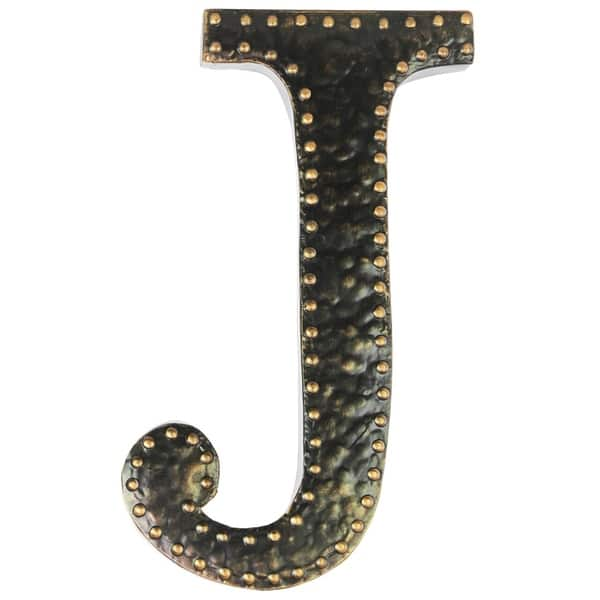 Shop Black Metal Letter J Wall Decor Free Shipping On Orders