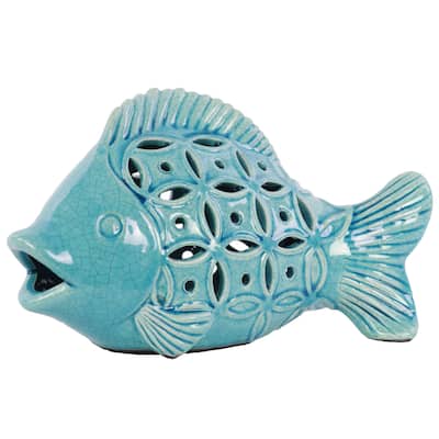 Turquoise Ceramic Fish