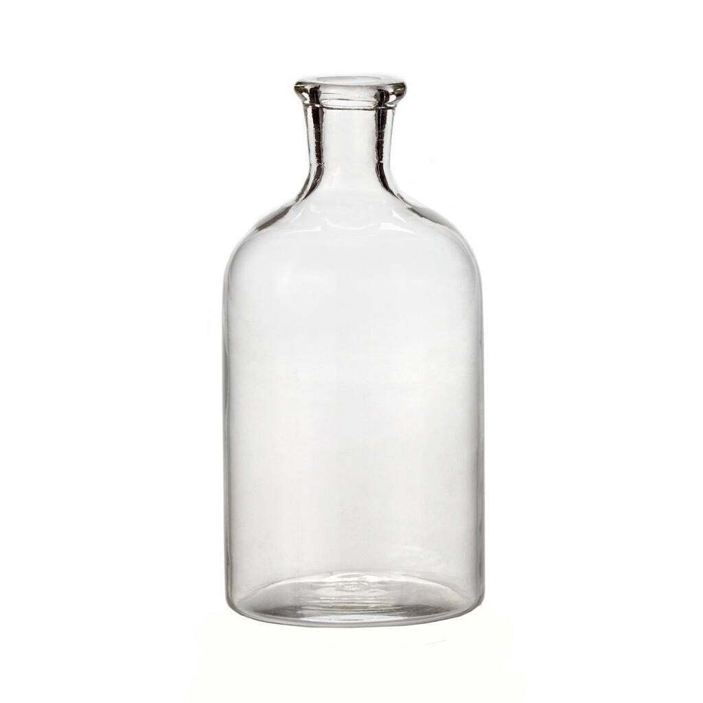 Clear Smoked Glass Antique Bottle Vase