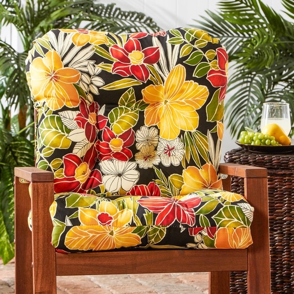 Aloha Floral 42 x 21 inch Outdoor Seat Back Chair Cushion Cushion Only On Sale Bed Bath Beyond 21490210