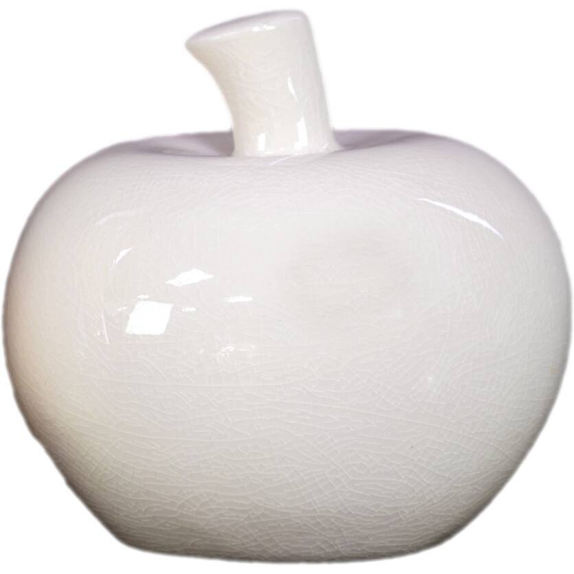 White Ceramic Apple
