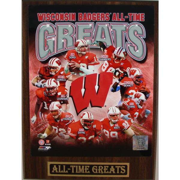 Wisconsin Badgers All Time Greats Plaque