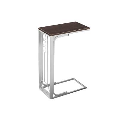 Accent Table, C-shaped, End, Side, Snack, Living Room, Bedroom, Metal, Laminate, Transitional