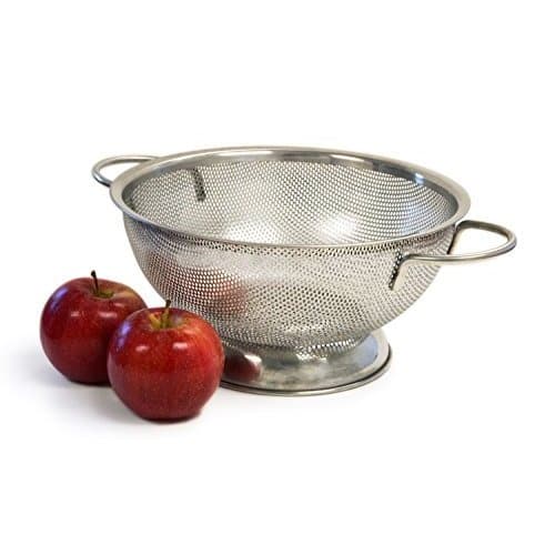 Culina 3-quart Precision Perforation Stainless Steel Colander with Handles
