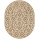preview thumbnail 27 of 93, Handmade Trajan Persian Traditional Wool Area Rug 6' x 9' Oval - Khaki - Runner/Oval