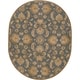 preview thumbnail 26 of 93, Handmade Trajan Persian Traditional Wool Area Rug 6' x 9' Oval - Teal - Runner/Oval