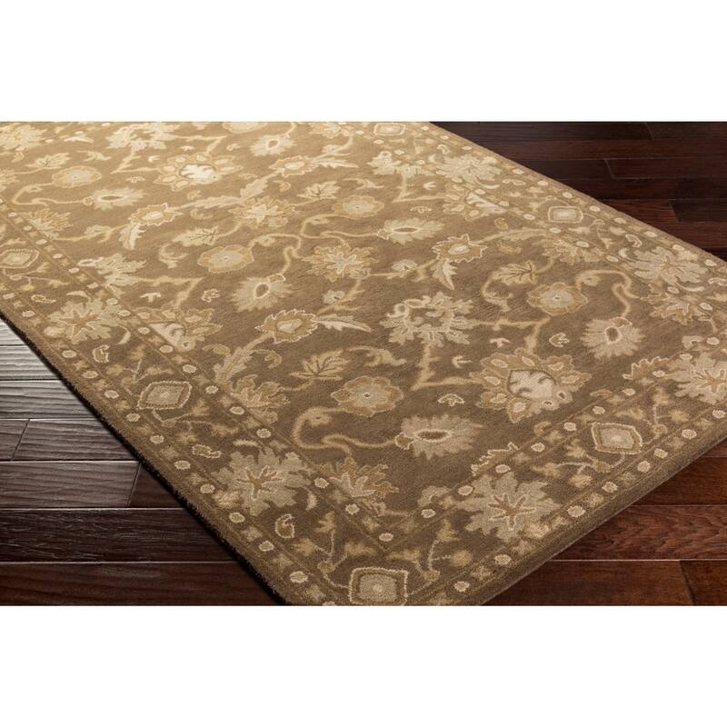 Handmade Nick Bordered Wool Area Rug