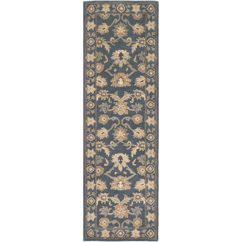 Handmade Nick Bordered Wool Area Rug
