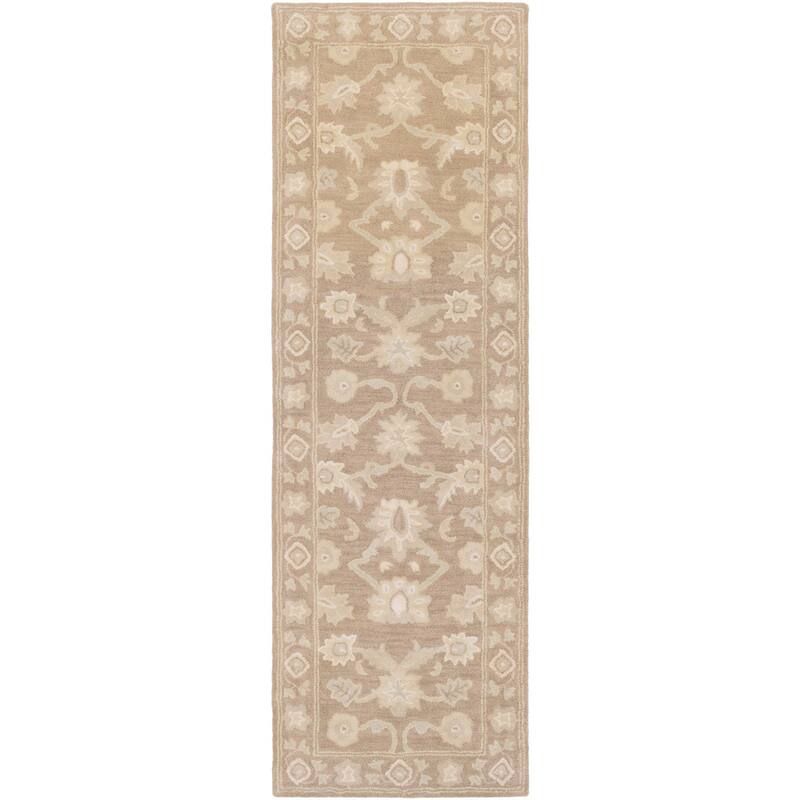 Handmade Nick Bordered Wool Area Rug