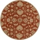preview thumbnail 37 of 93, Handmade Trajan Persian Traditional Wool Area Rug 9'9" Round - Rust - Runner/Round