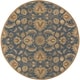 preview thumbnail 40 of 93, Handmade Trajan Persian Traditional Wool Area Rug 8' Round - Denim - Runner/Round