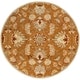 preview thumbnail 11 of 93, Handmade Trajan Persian Traditional Wool Area Rug 6' Round - Brown - Runner/Round