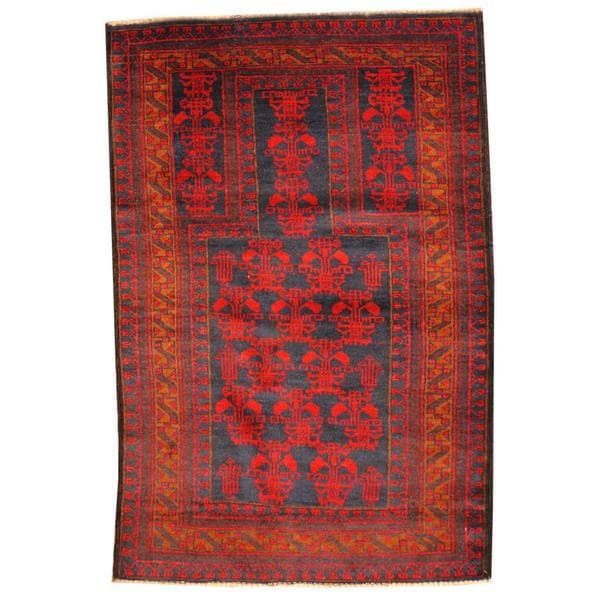 Handmade Balouchi Wool Rug (Afghanistan) - 3'1 x 4'6