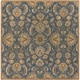 preview thumbnail 67 of 93, Handmade Trajan Persian Traditional Wool Area Rug 4' Square - Denim - Square/Runner