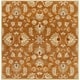 preview thumbnail 51 of 93, Handmade Trajan Persian Traditional Wool Area Rug 4' Square - Brown - Square/Runner