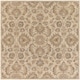 preview thumbnail 66 of 93, Handmade Trajan Persian Traditional Wool Area Rug 4' Square - Khaki - Square/Runner
