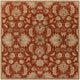 preview thumbnail 53 of 93, Handmade Trajan Persian Traditional Wool Area Rug 4' Square - Rust - Square/Runner