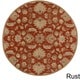preview thumbnail 69 of 93, Handmade Trajan Persian Traditional Wool Area Rug 4' Round - Rust - Runner/Round