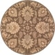 preview thumbnail 67 of 75, Handmade Tami Transitional Wool Area Rug Brown - 4' Round - Runner/Round