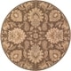 preview thumbnail 54 of 75, Handmade Tami Transitional Wool Area Rug Brown - 8' Round - Runner/Round
