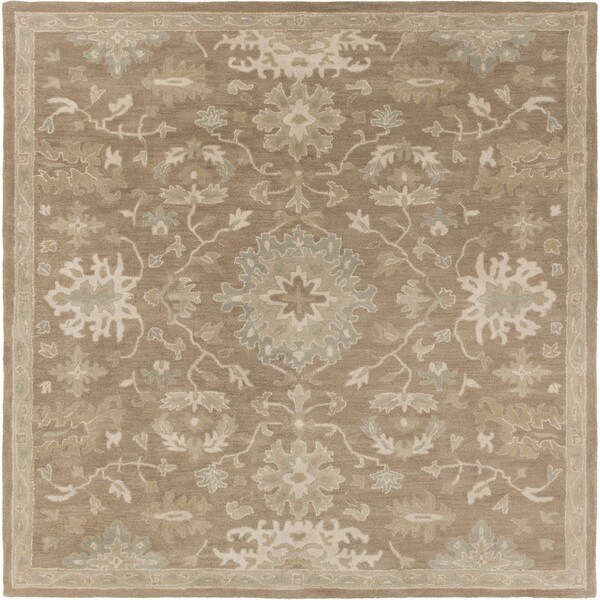Handtufted Nolan Traditional Wool Area Rug (6' Square) Free Shipping
