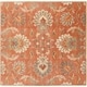 preview thumbnail 30 of 75, Handmade Tami Transitional Wool Area Rug Rust - 6' Square - Square/Runner