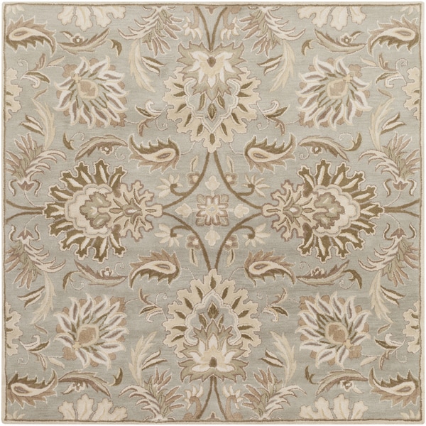 Hand tufted Tiana Traditional Wool Rug (6 Square)