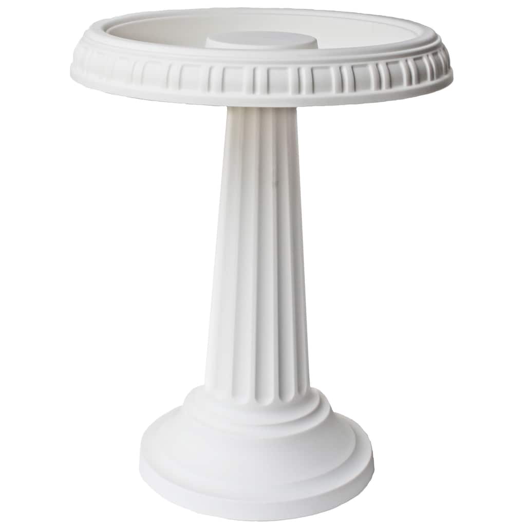Bloem Grecian White Bird Bath