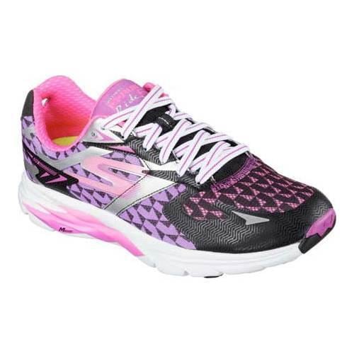 Women's Skechers GOrun Ride 5 Lace Up Black/Purple - Free Shipping ...