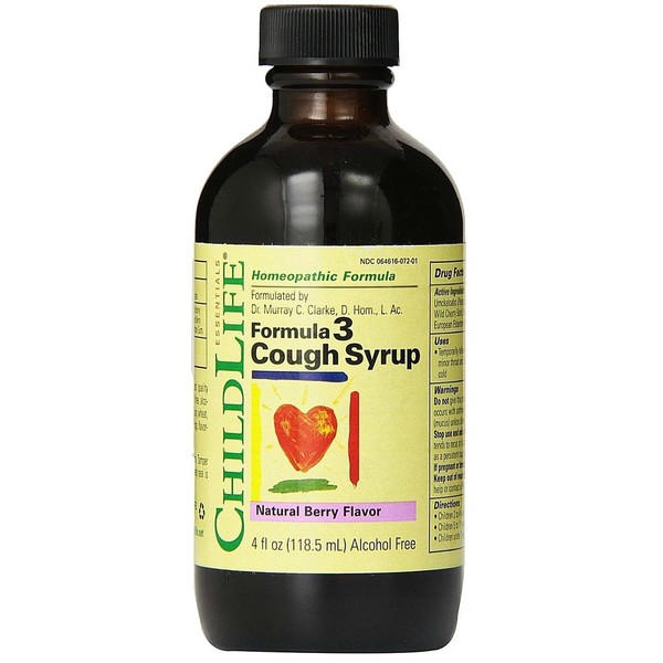 ChildLife Formula 3 Natural Berry Flavor 4 ounce Cough Syrup