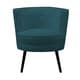 preview thumbnail 3 of 3, Handy Living Lily Upholstered Midnight Paris Sky Blue Barrel Chair