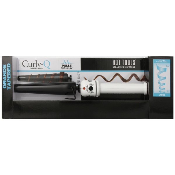 hot tools nano ceramic tapered curling iron