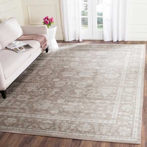 Safavieh Vintage Oriental Brown/ Ivory Distressed Rug - 8' x 11'