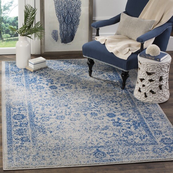 Safavieh Adirondack Vintage Distressed Grey / Blue Rug (9' x 12') - 9' x 12'