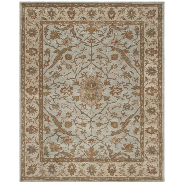 Safavieh Handmade Heritage Timeless Traditional Light Blue/ Ivory Wool Rug - 8' x 10'