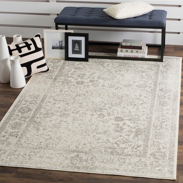 Safavieh Adirondack Vintage Distressed Ivory / Silver Rug - 8' x 10'