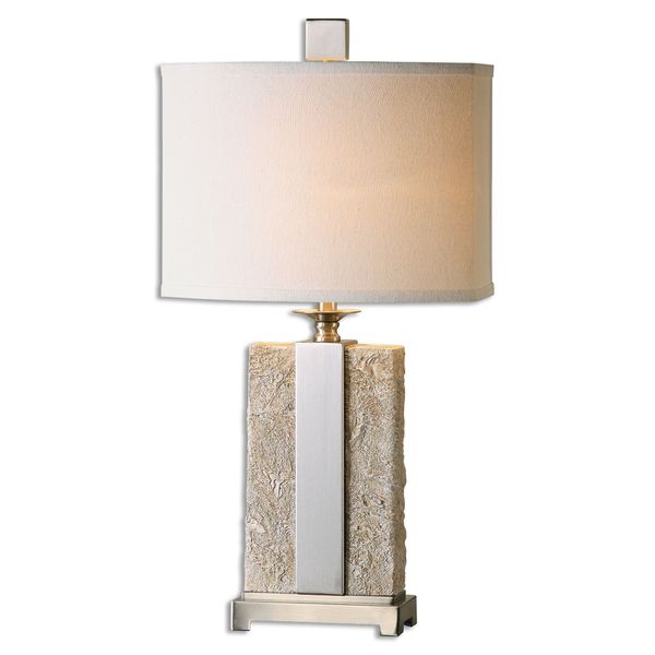 Uttermost Bonea 1-light Stone Ivory Table Lamp