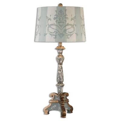 Uttermost Trimonte 1-light Dark Grey Table Lamp