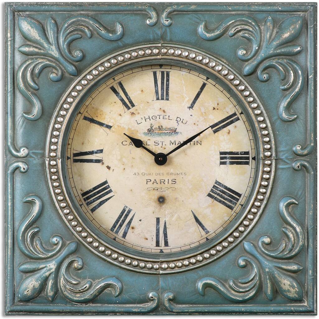 Uttermost Canal St. Martin Aged Wall Clock