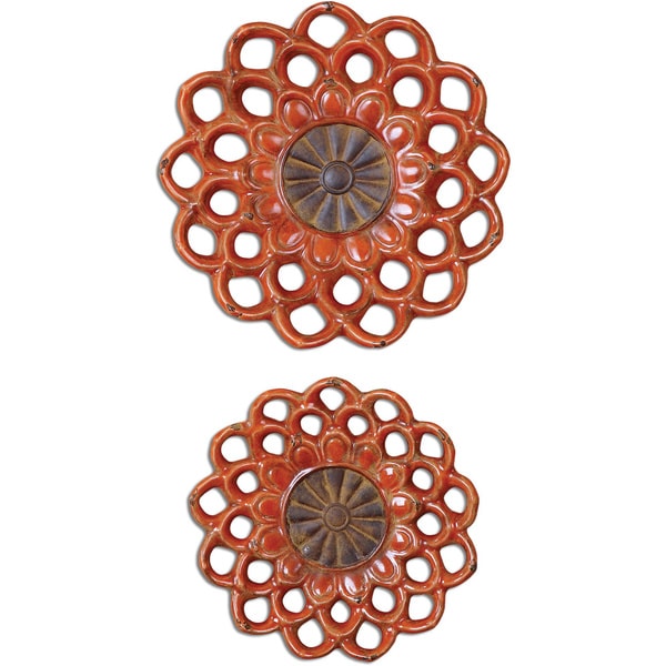 Uttermost Carilla Ceramic Medallions (Set of 2)   16895954  